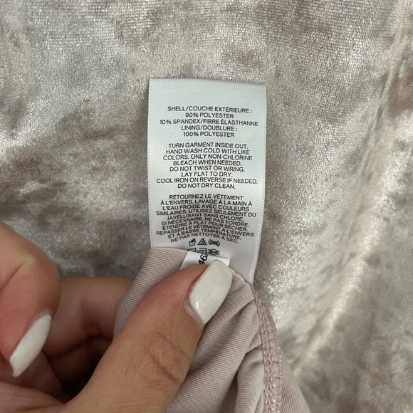 Express Crushed Velvet Cold Shoulder Dress - Picture 9 of 9